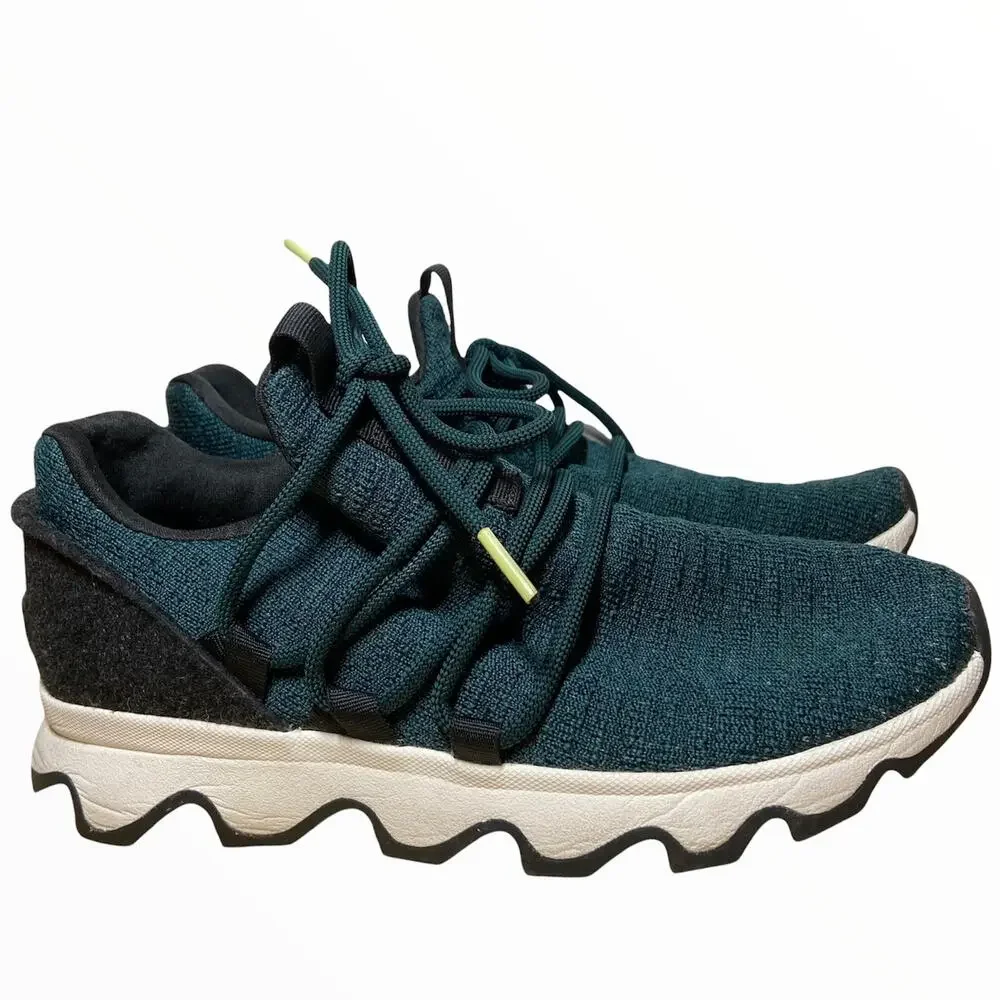 Sorel KINETIC LACE SNEAKERS Dark Seas Scalloped Sole 8
